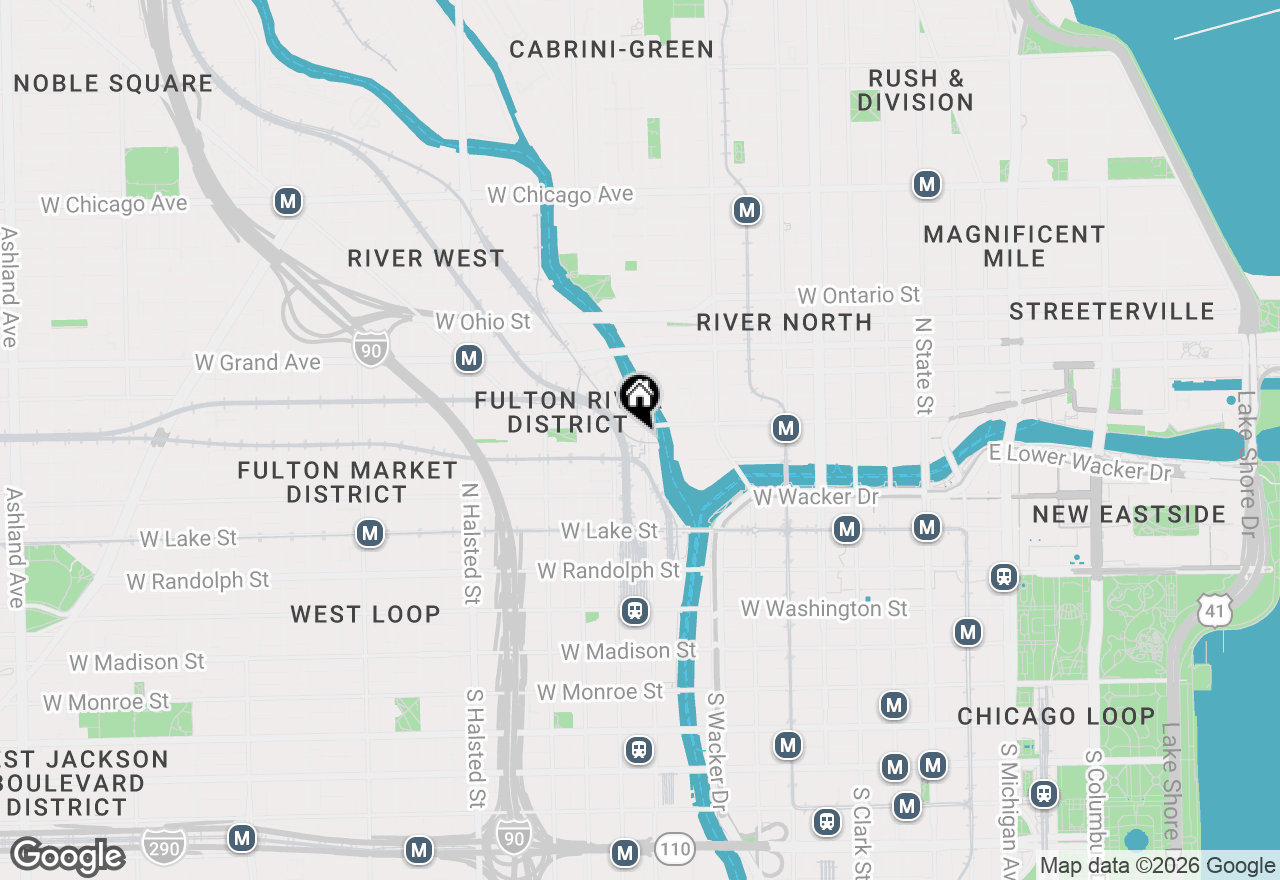 Map of 350 N Canal Street #3207, Chicago, IL 60606