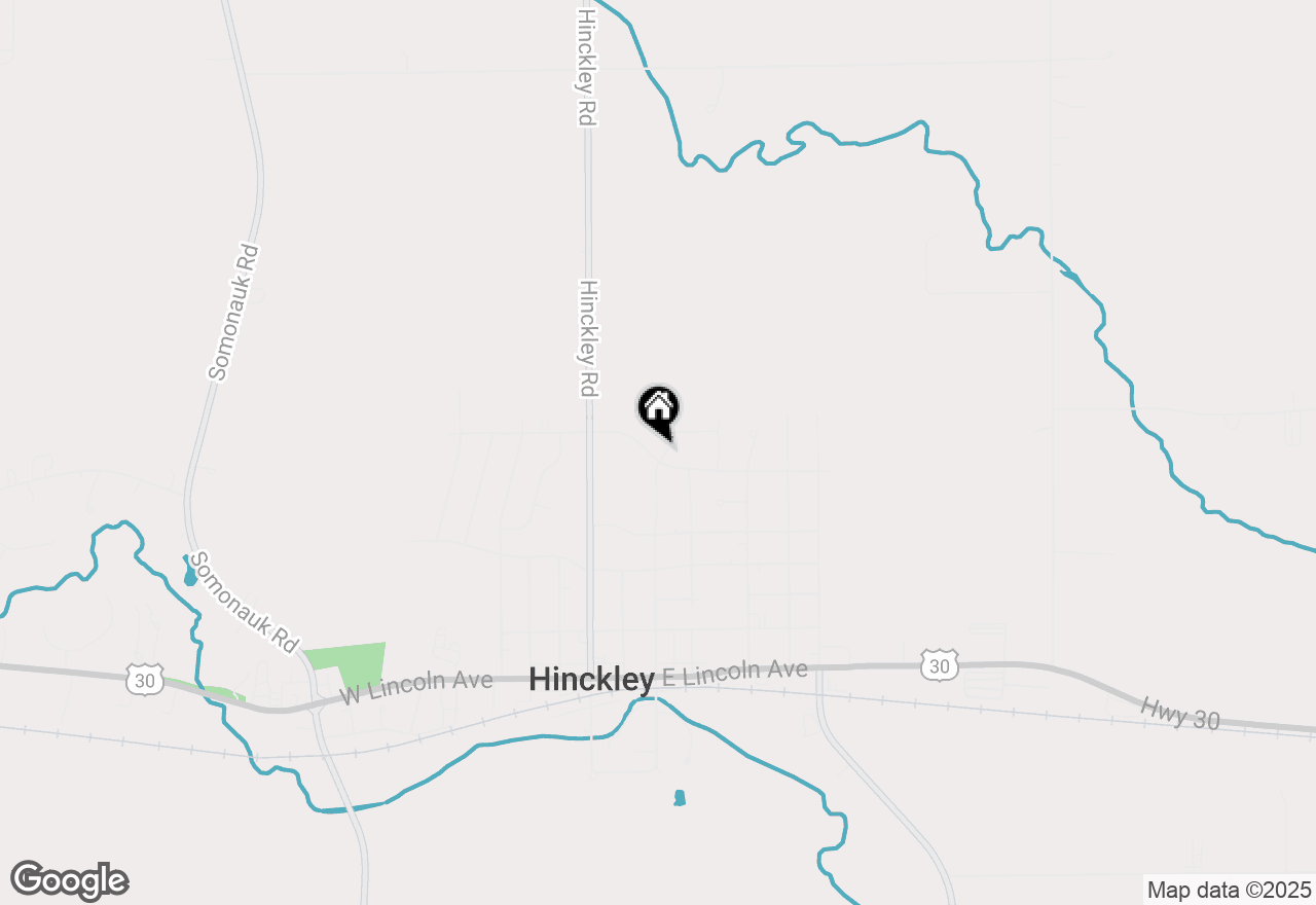 Map of 170 Christensen Street, Hinckley, IL 60520
