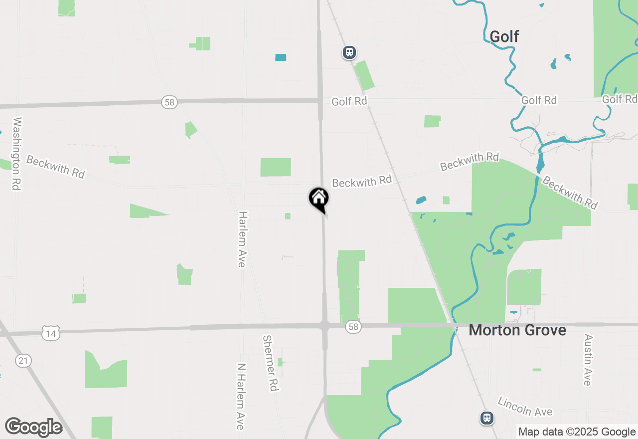 Map of 9136 Waukegan Road #B, Morton Grove, IL 60053