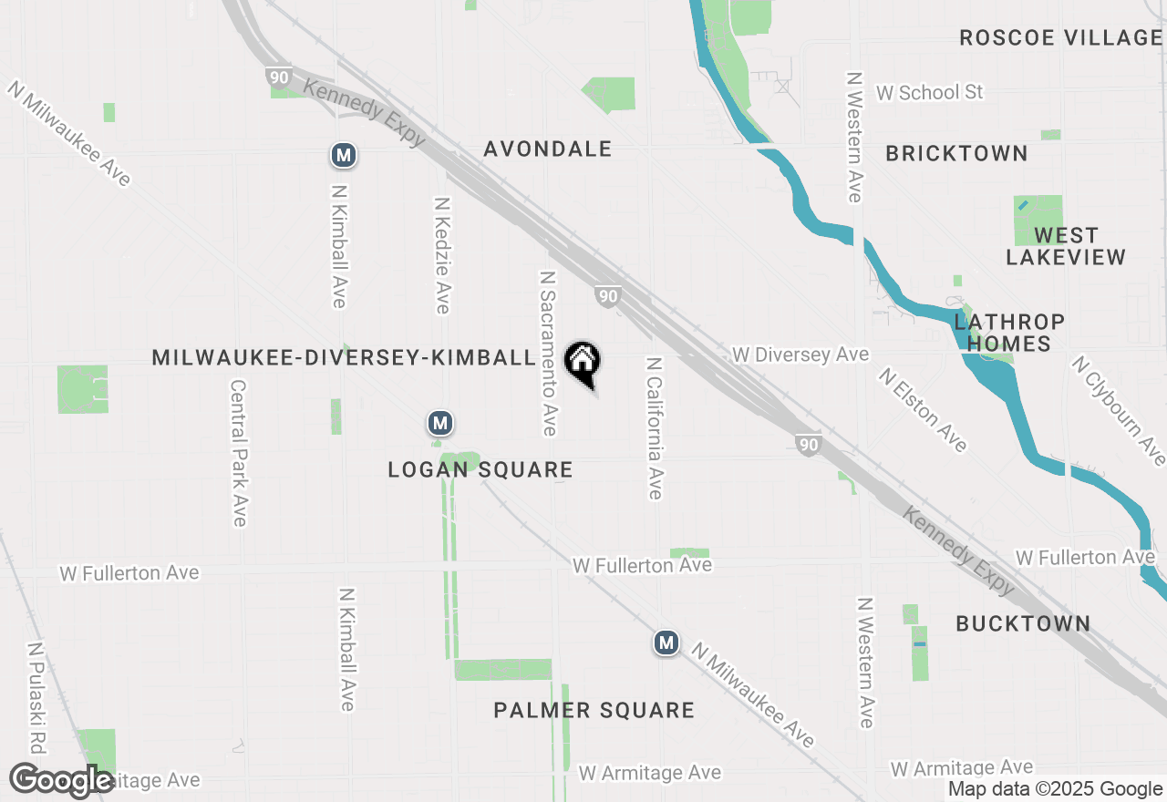 Map of 2707 N Richmond Street, Chicago, IL 60647