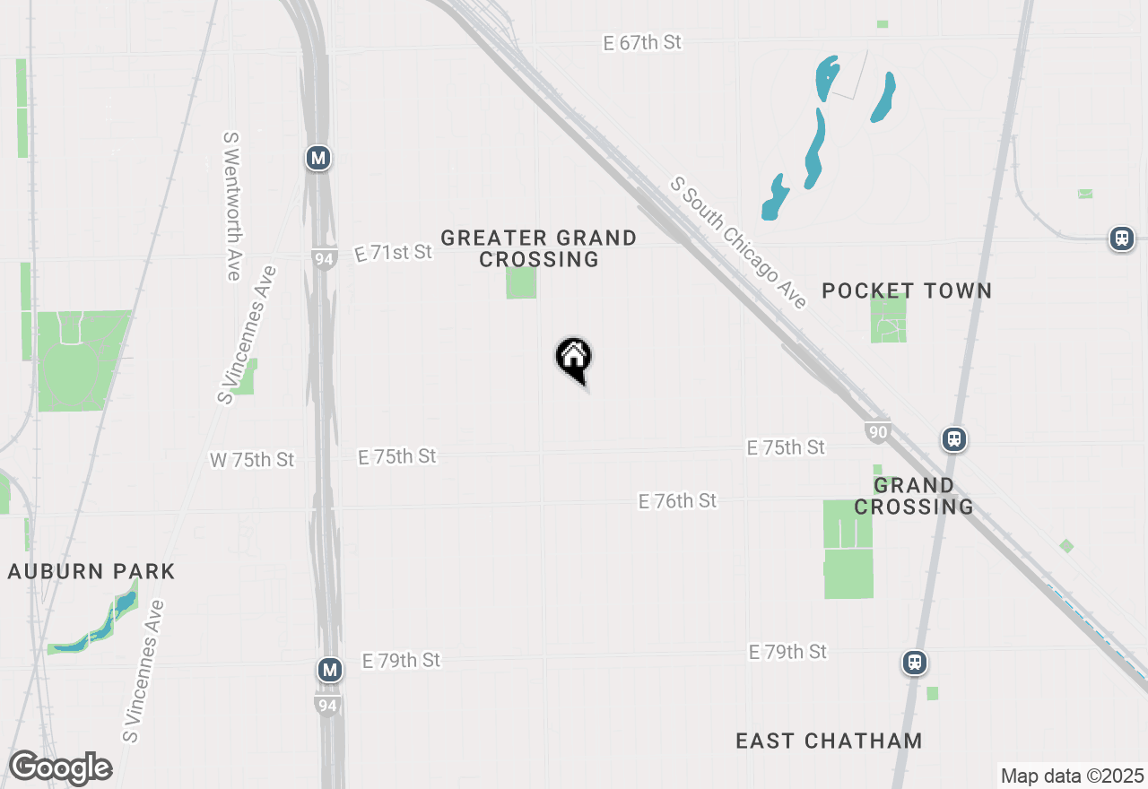 Map of (Address confidential), Chicago, Illinois 60619