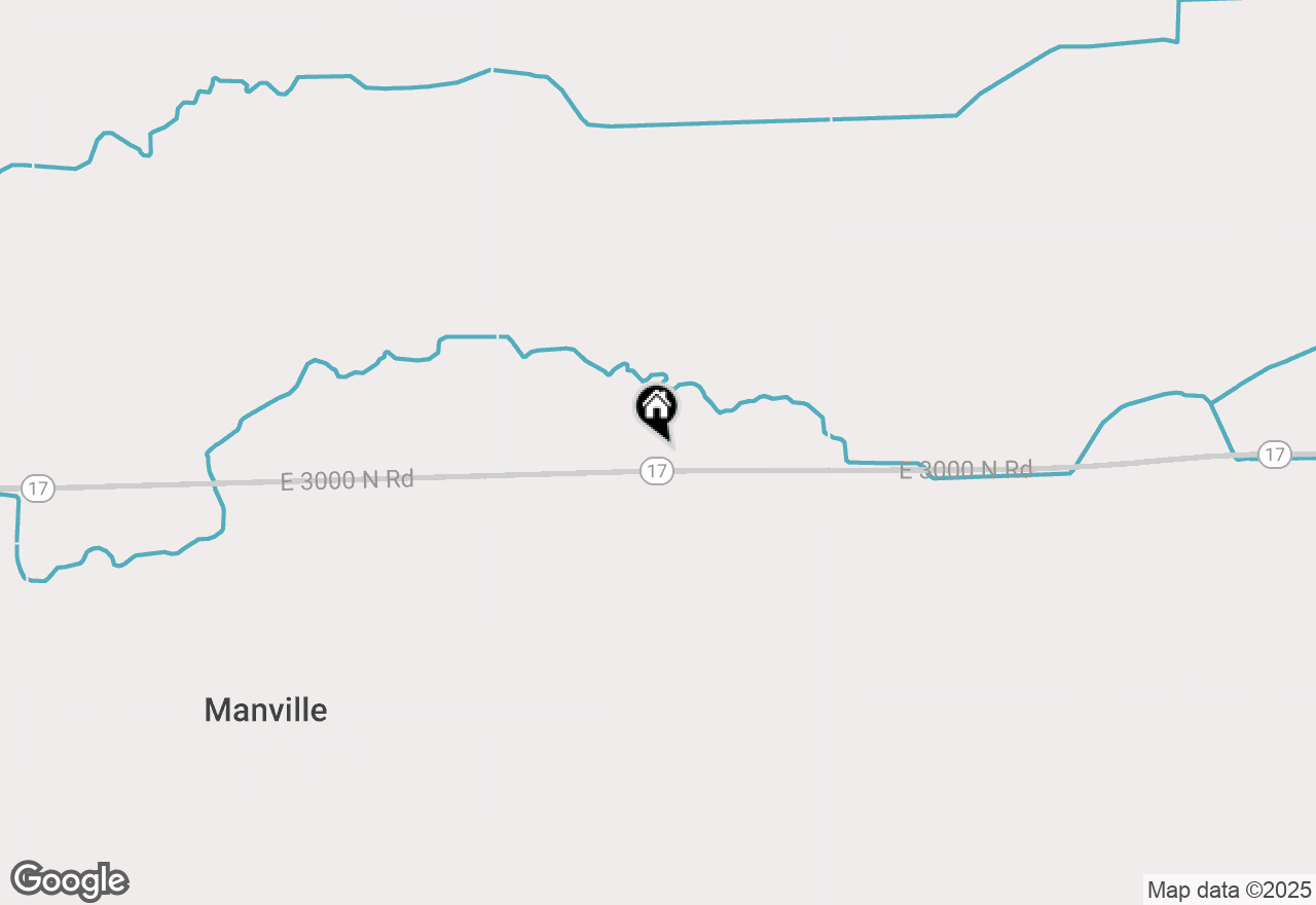 Map of 9375 E 3000 North Road, Manville, IL 61319