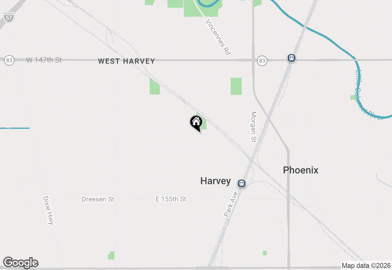 Map of 15129 Lexington Avenue, Harvey, IL 60426
