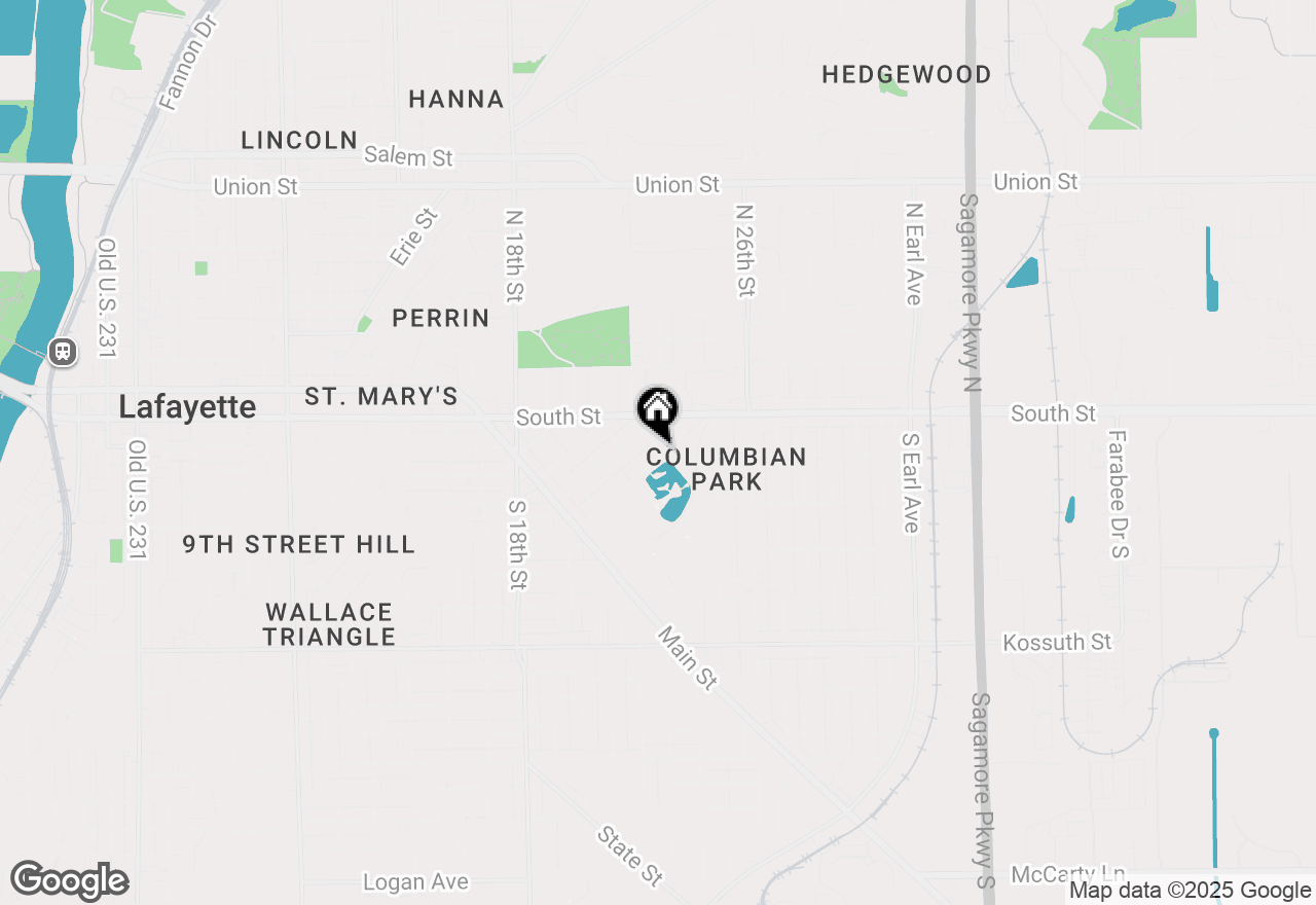 Map of 2026 Scott Street, Lafayette, IN 47904