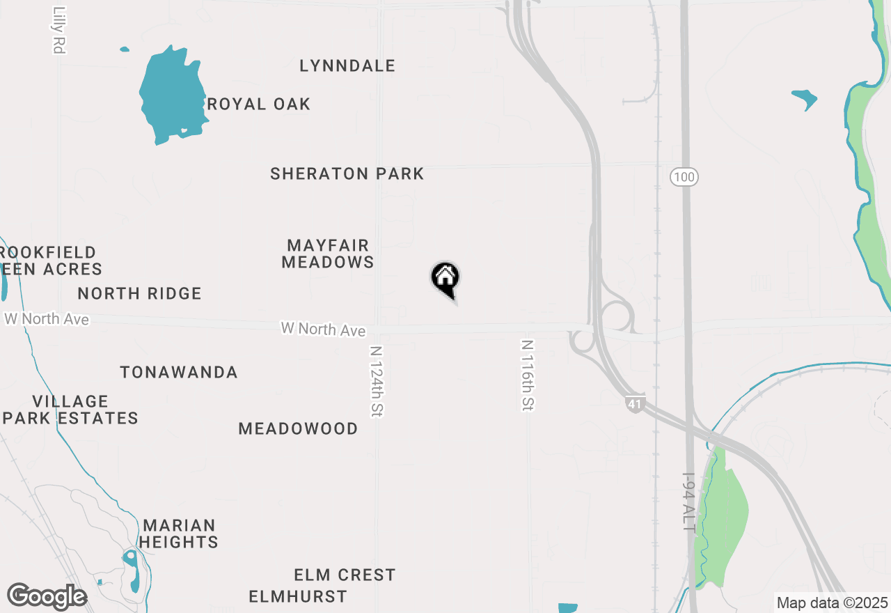 Map of 2326 N 120th St, Wauwatosa, WI 53226