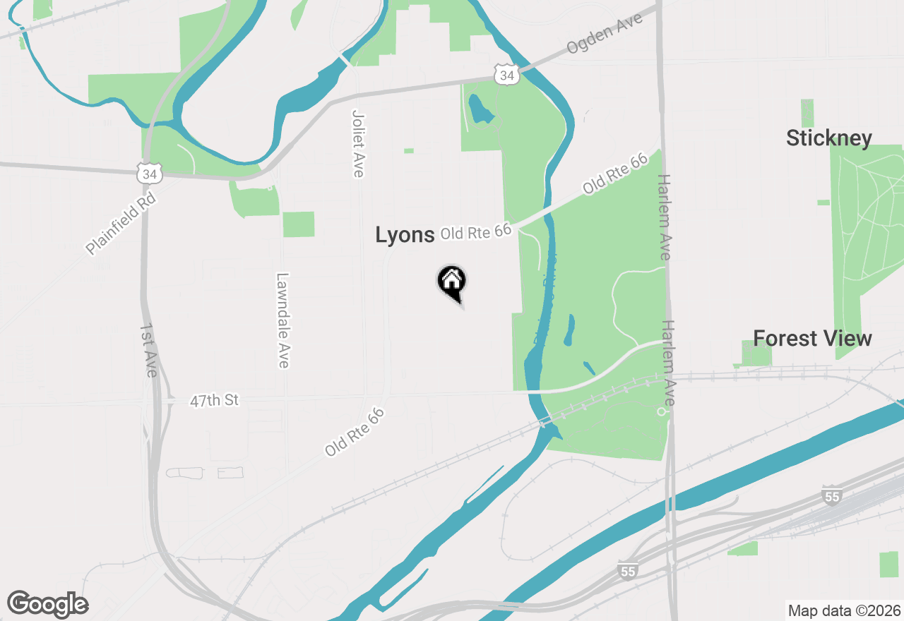 Map of 4446 Gage Avenue, Lyons, IL 60534