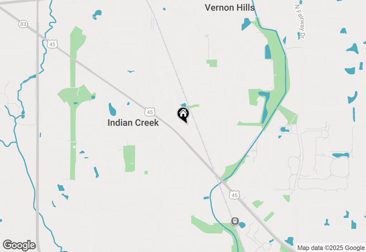 Map of 128 Indian Meadow Lane, Vernon Hills, IL 60061