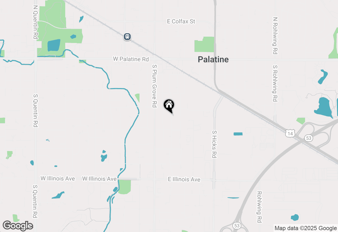 Map of 330 S Benton Street, Palatine, IL 60067