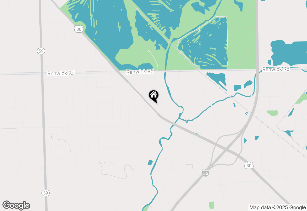 Map of 16147 S Lincoln Highway #1C, Plainfield, IL 60586