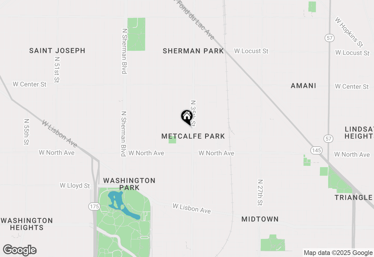 Map of 2432 N 36th St #2434, Milwaukee, WI 53210