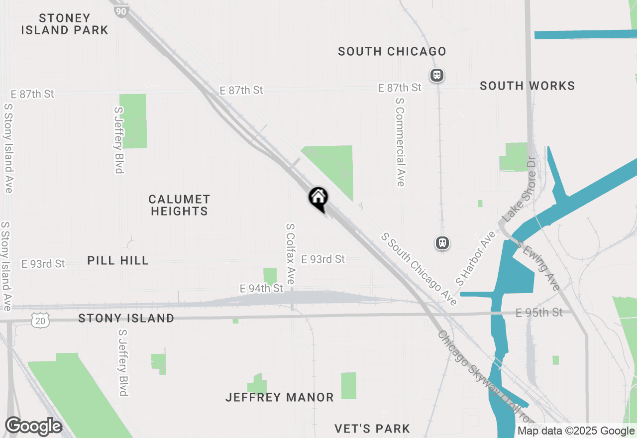 Map of 9134 S Marquette Avenue, Chicago, IL 60617