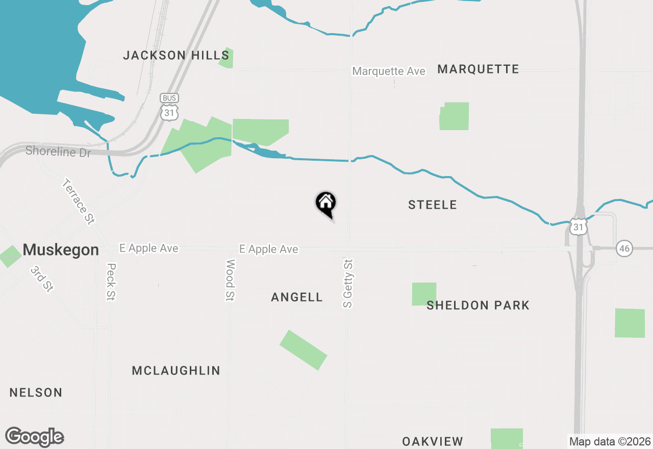 Map of 723 Amity Avenue, Muskegon, MI 49442