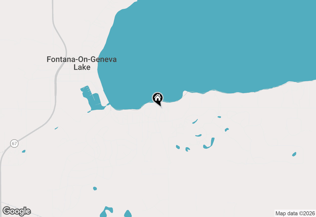 Map of 603 Agaming Rd, Fontana, WI 53125