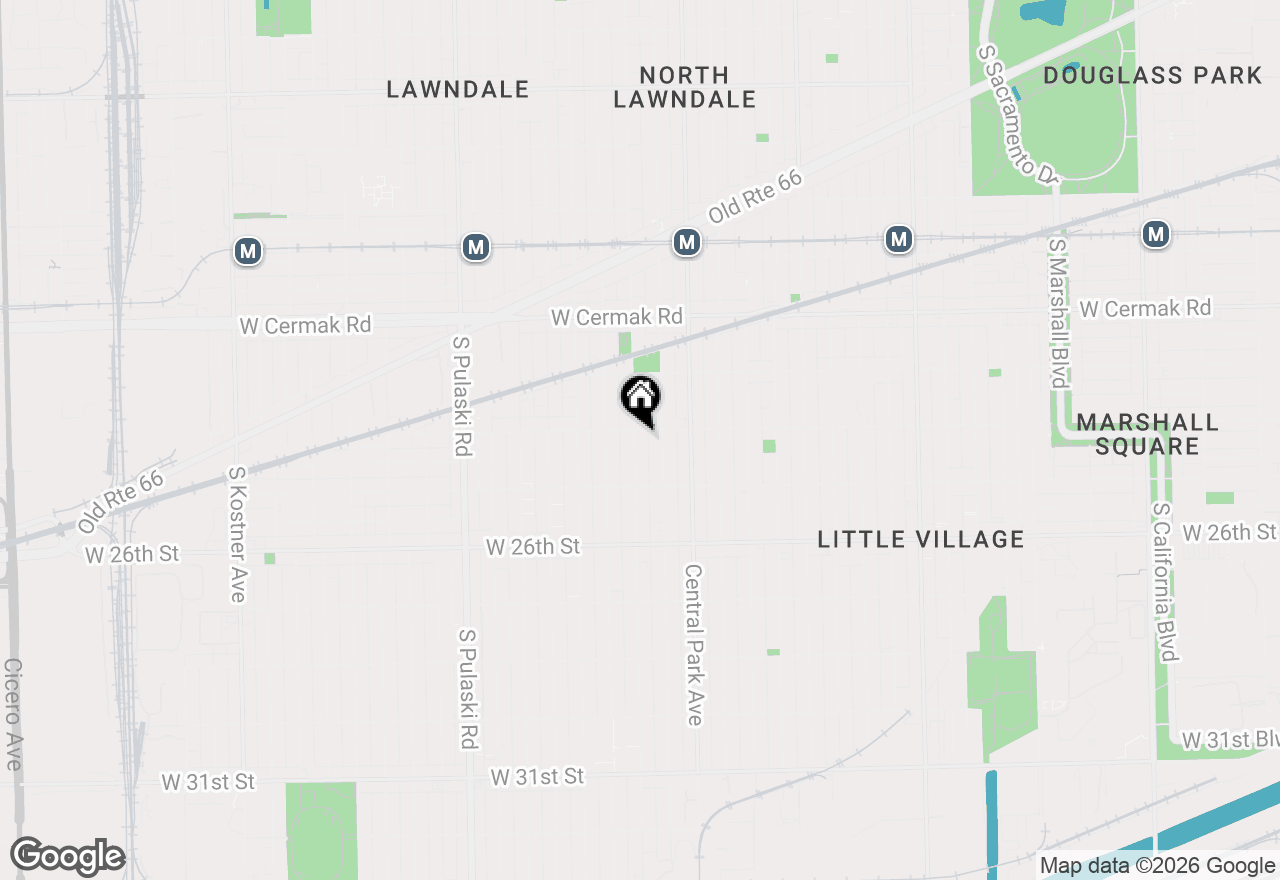 Map of 2407 S Lawndale Avenue, Chicago, IL 60623