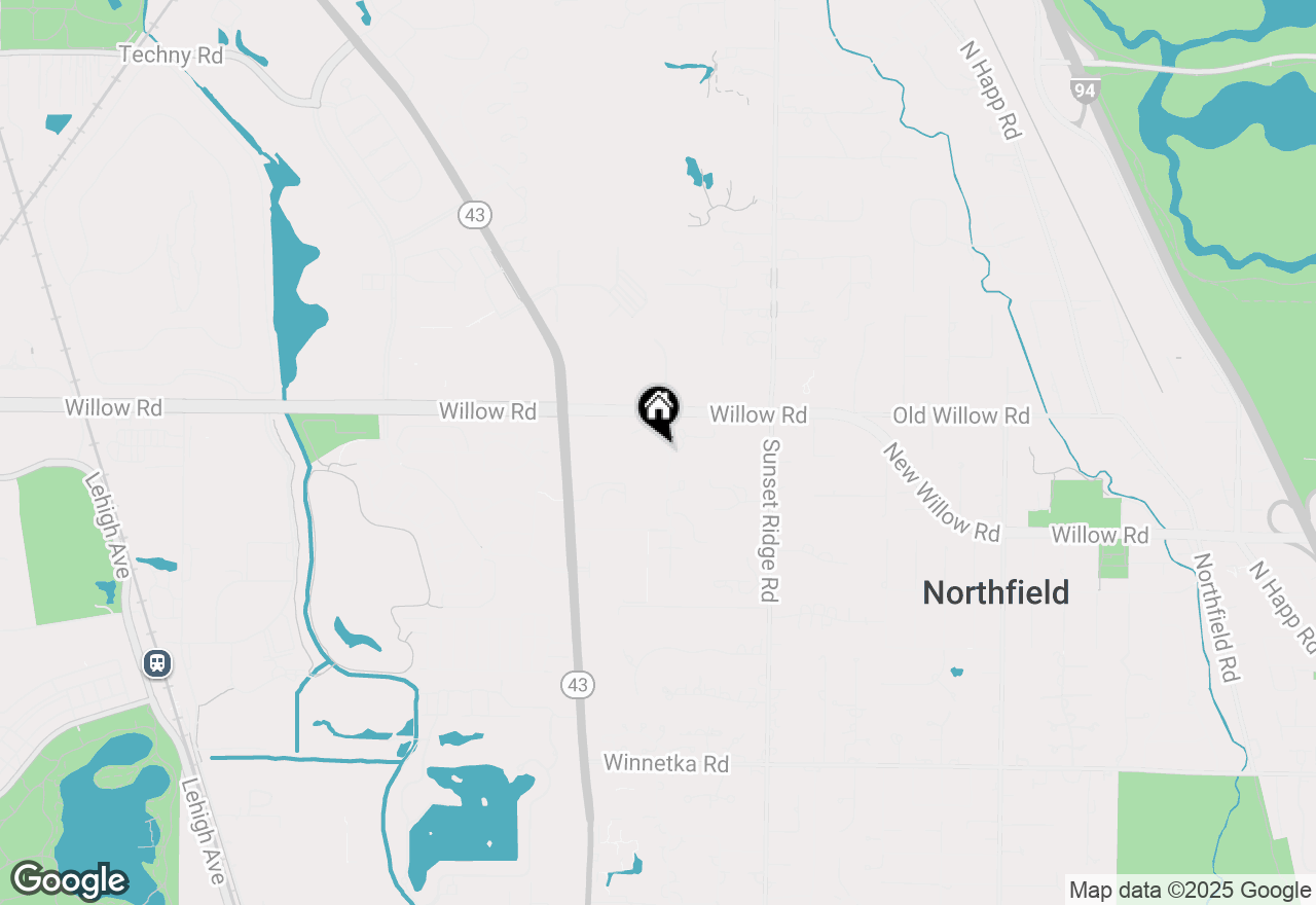 Map of 432 Fox Meadow Drive, Northfield, IL 60093