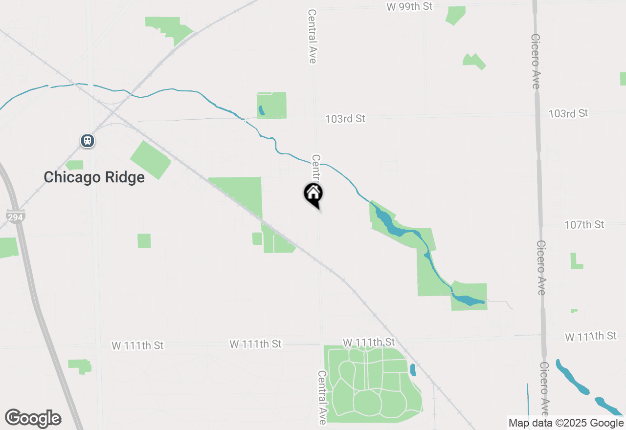 Map of 10616 Central Avenue #1N, Chicago Ridge, IL 60415