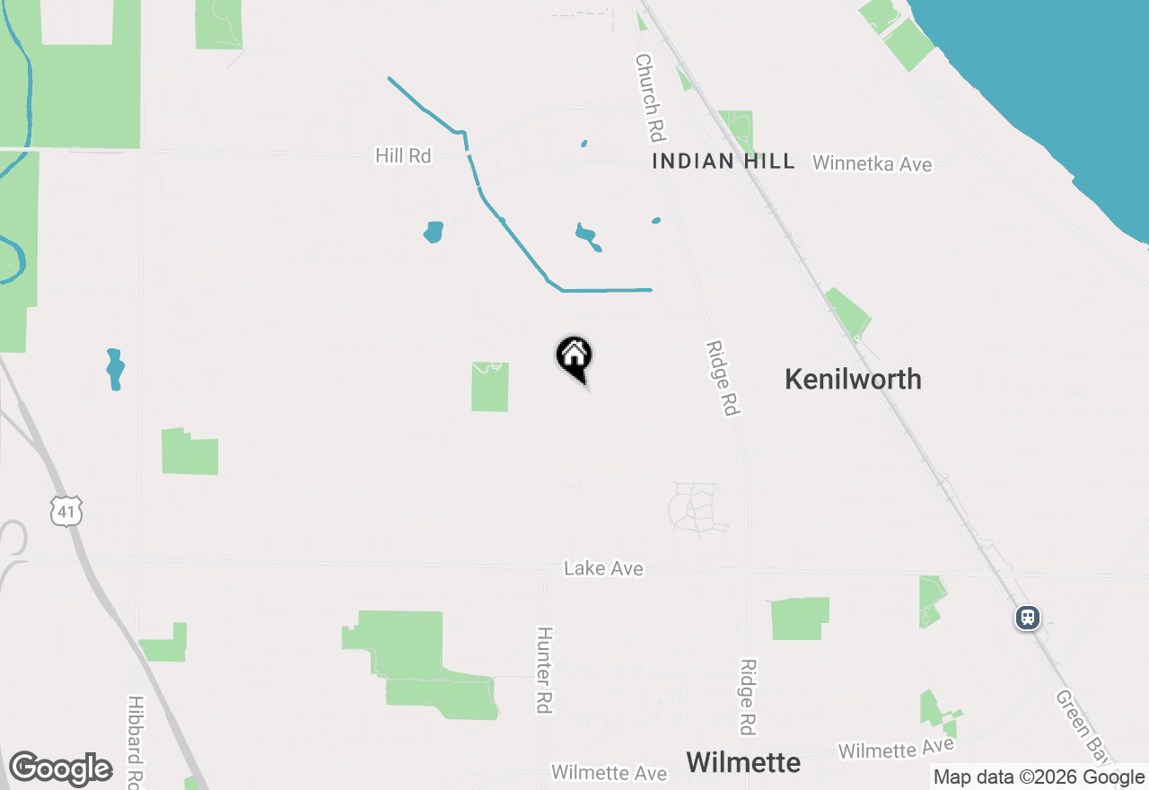 Map of 2222 Chestnut Avenue, Wilmette, IL 60091