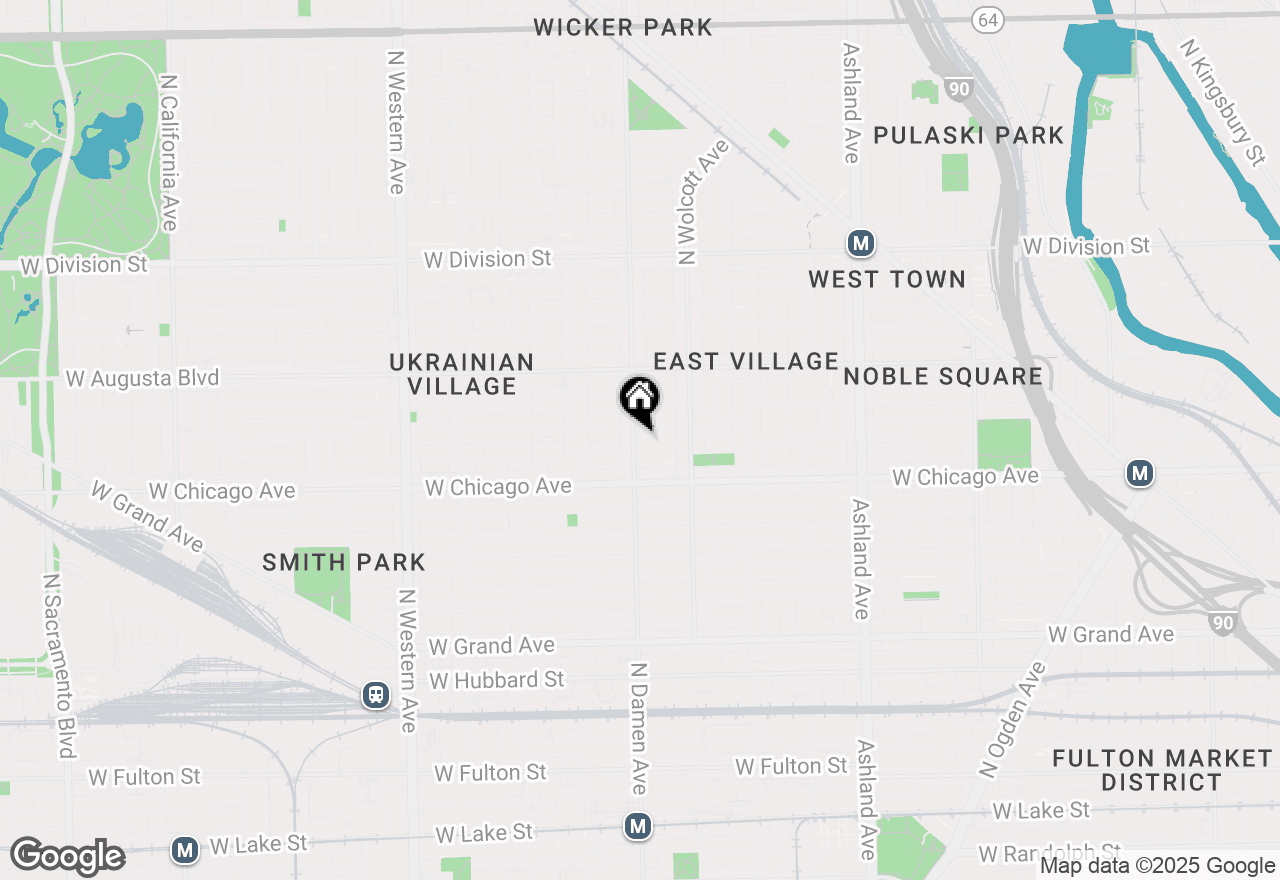 Map of 847 N Damen Avenue #2R, Chicago, IL 60622