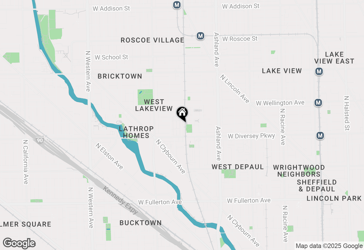 Map of 1806 W Diversey Parkway #I, Chicago, IL 60614