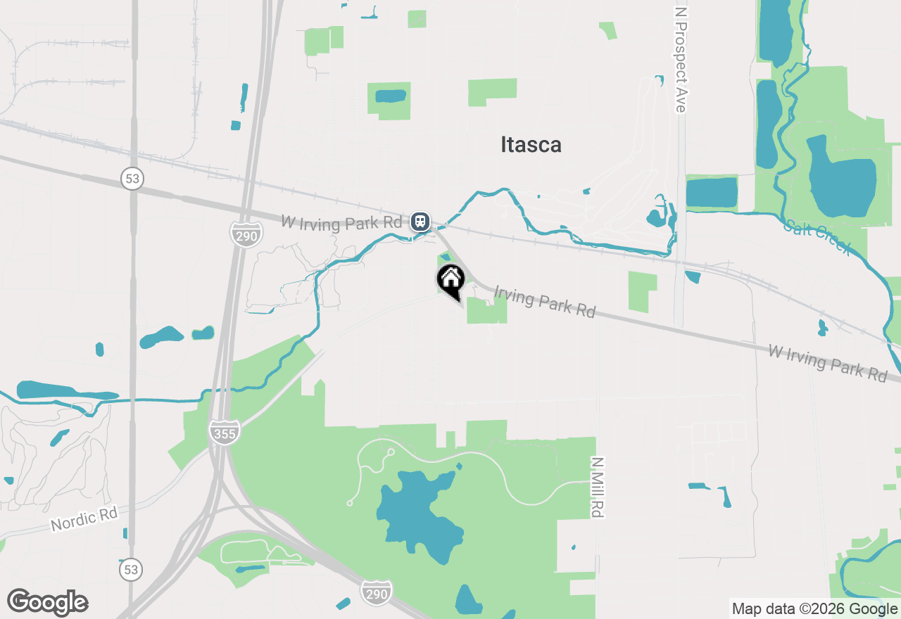 Map of 322 S Elm Street, Itasca, IL 60143