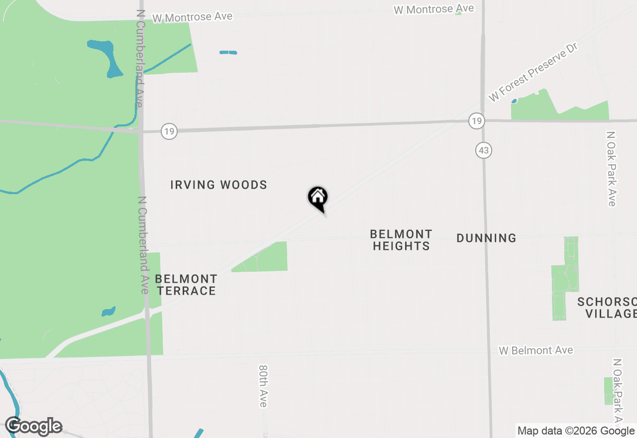 Map of (Address confidential), Chicago, Illinois 60634