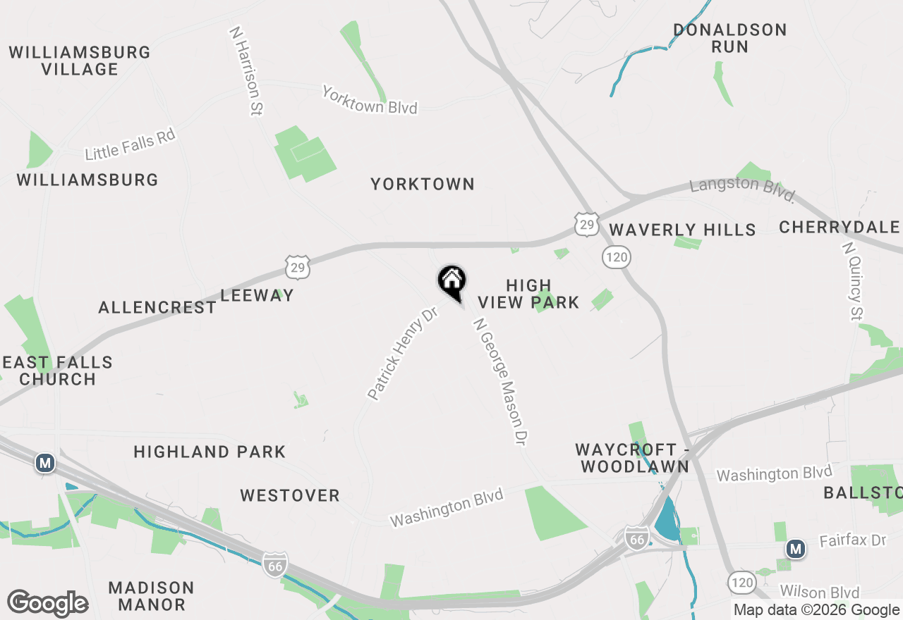 Map of 2016 N Greenbrier Street, Arlington, VA 22205