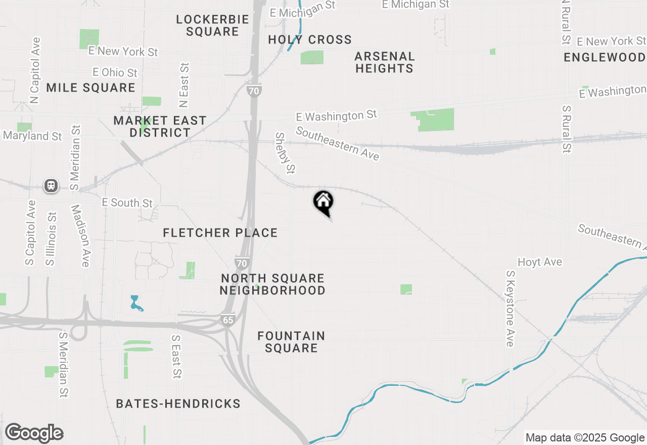 Map of 1236 English Avenue, Indianapolis, IN 46203