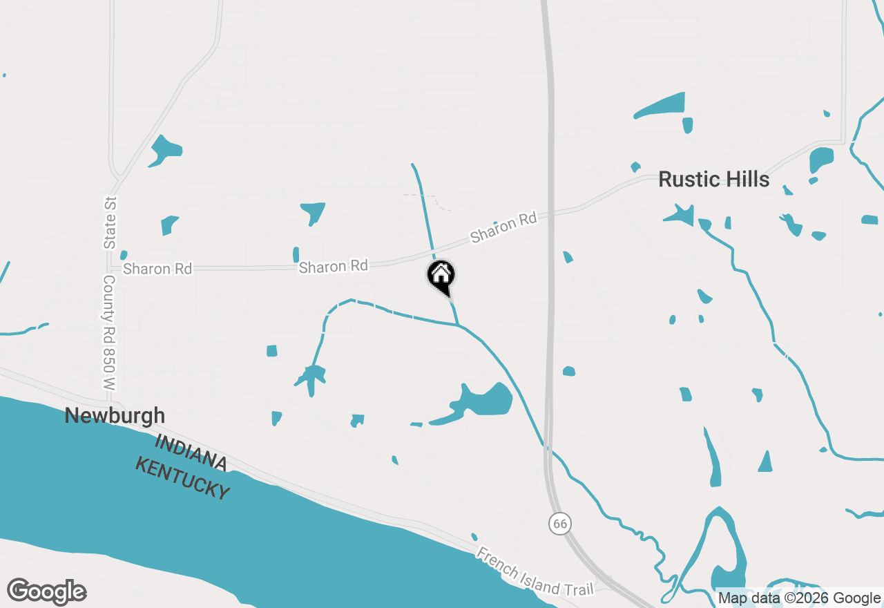 Map of 6822 Rosewood Lane, Newburgh, IN 47630