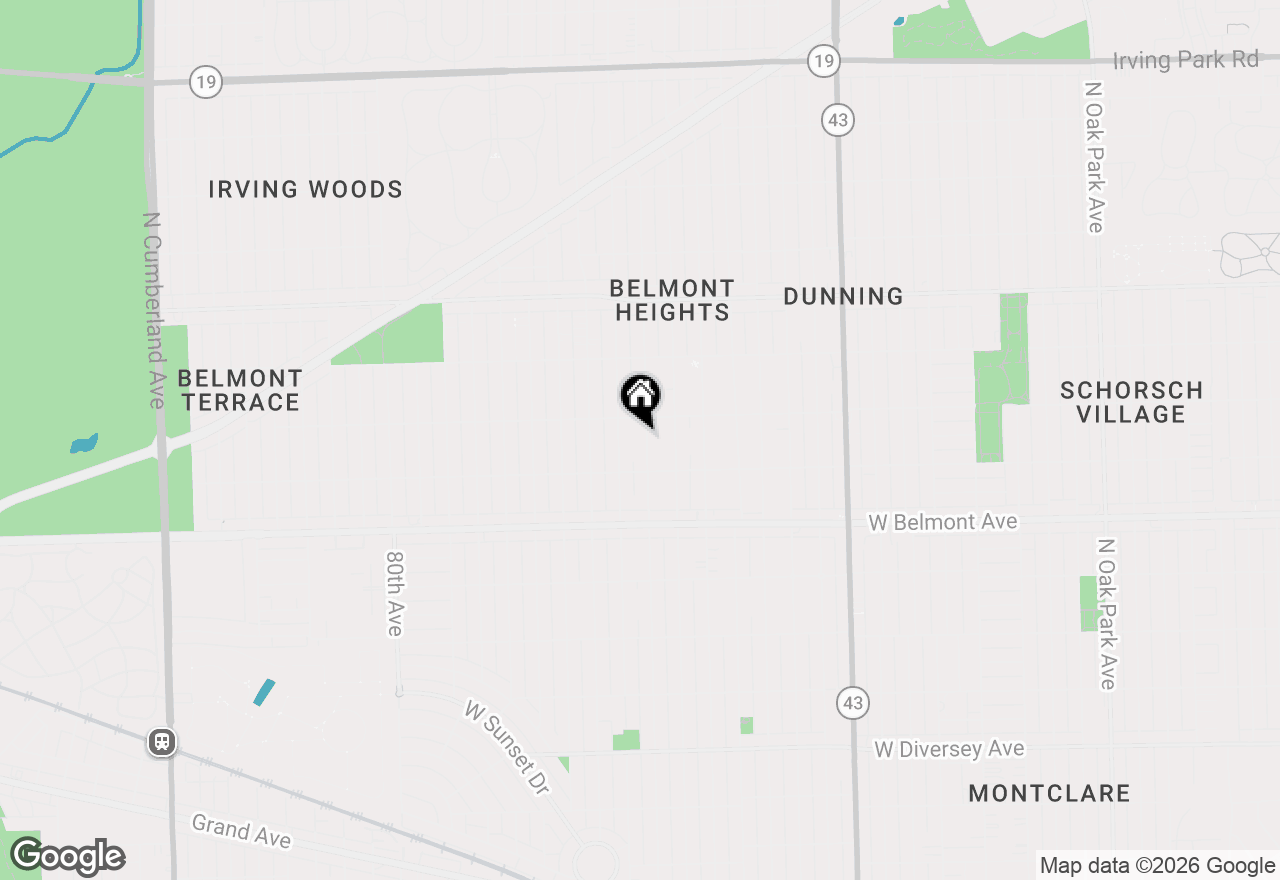 Map of 3334 N Oleander Avenue, Chicago, IL 60634