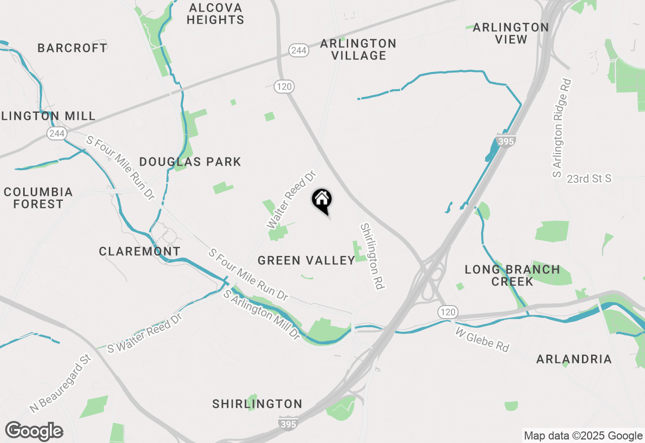 Map of 2034 S Lowell Street, Arlington, VA 22204