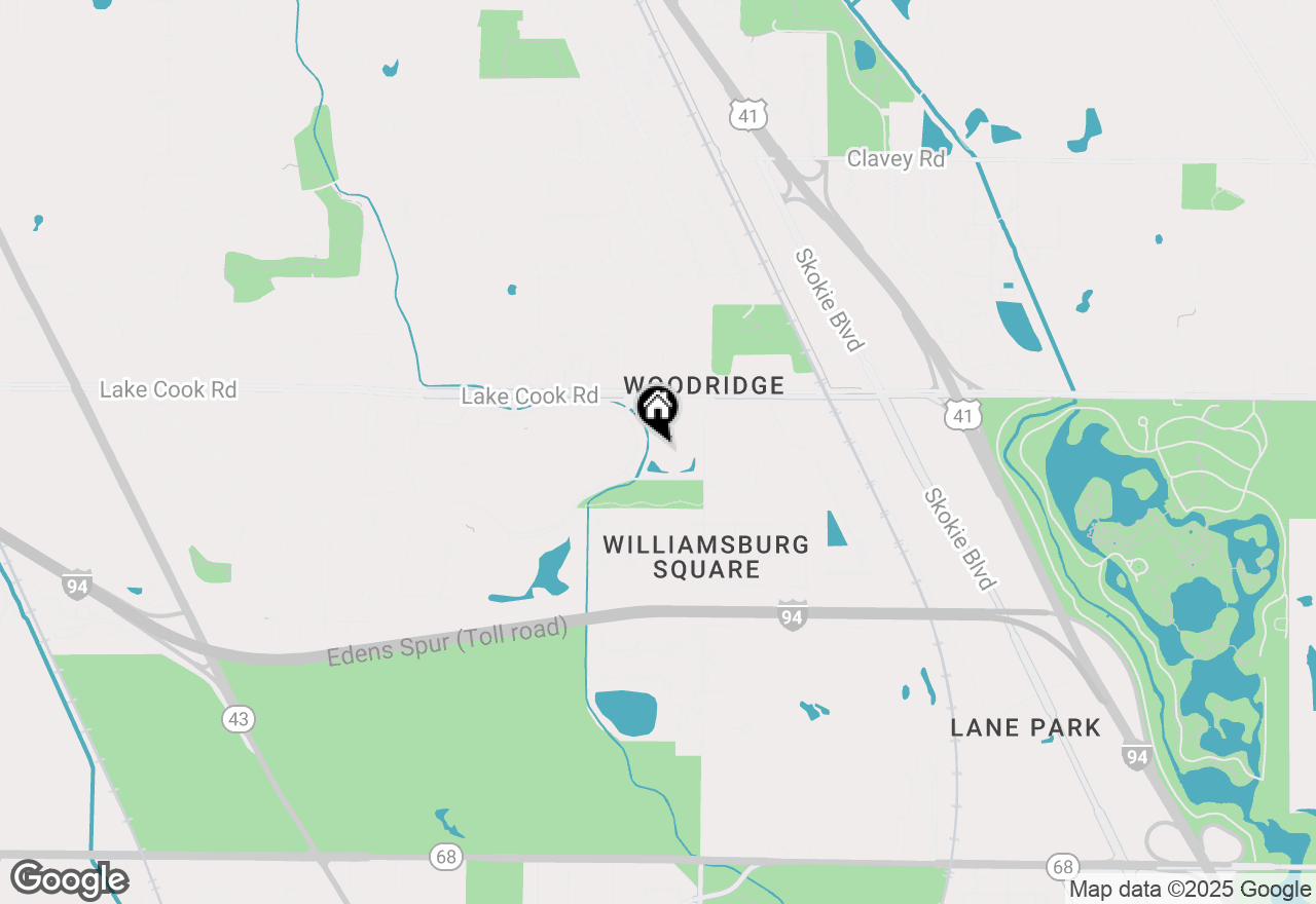 Map of 1280 Rudolph Road #4M, Northbrook, IL 60062