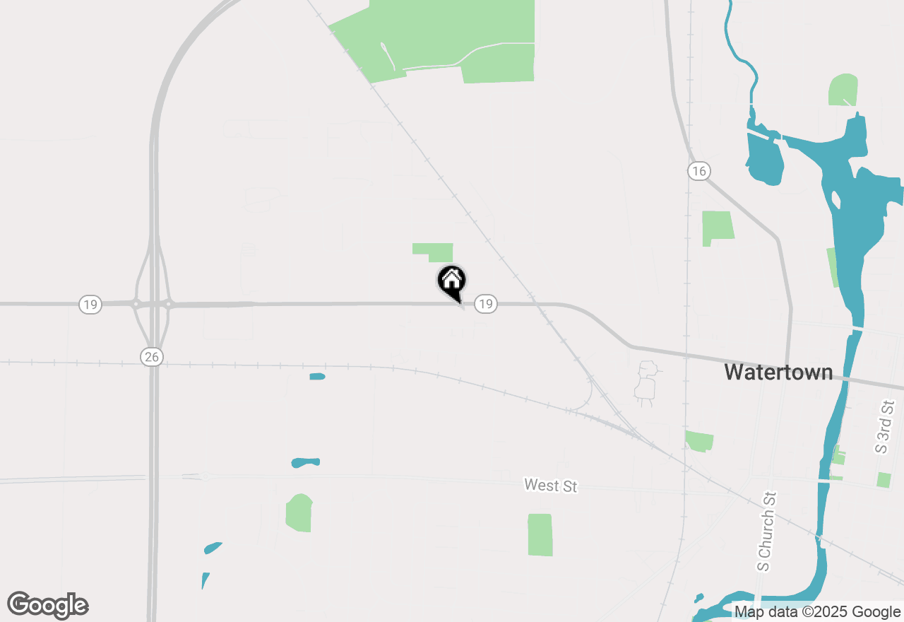 Map of 1101 W Main St, Watertown, WI 53094