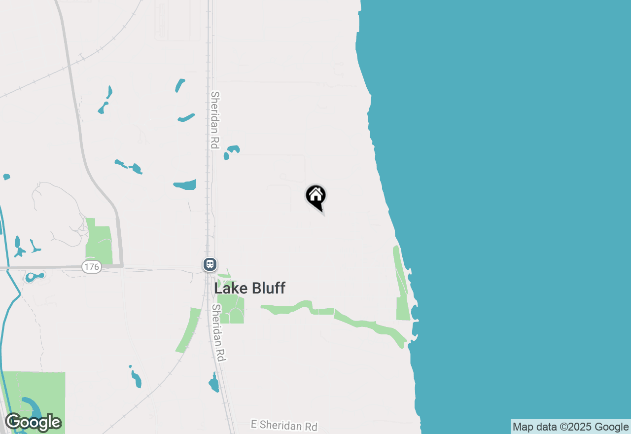 Map of 349 E Blodgett Avenue, Lake Bluff, IL 60044