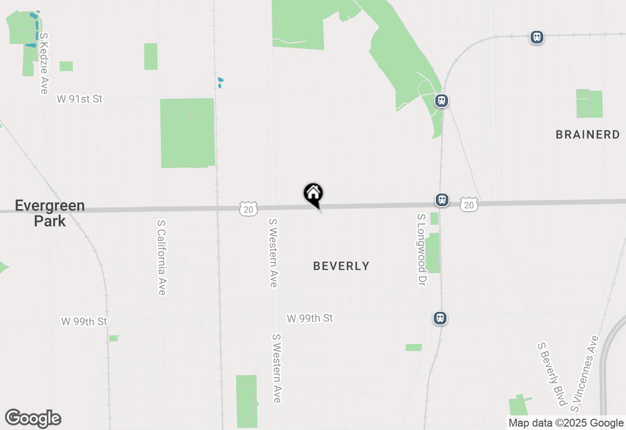 Map of 9514 S Bell Avenue, Chicago, IL 60643