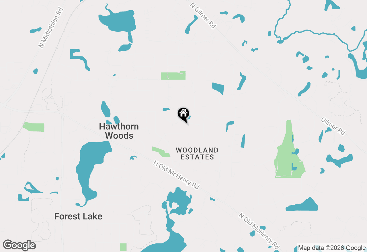 Map of 16 Falkirk Road, Hawthorn Woods, IL 60047