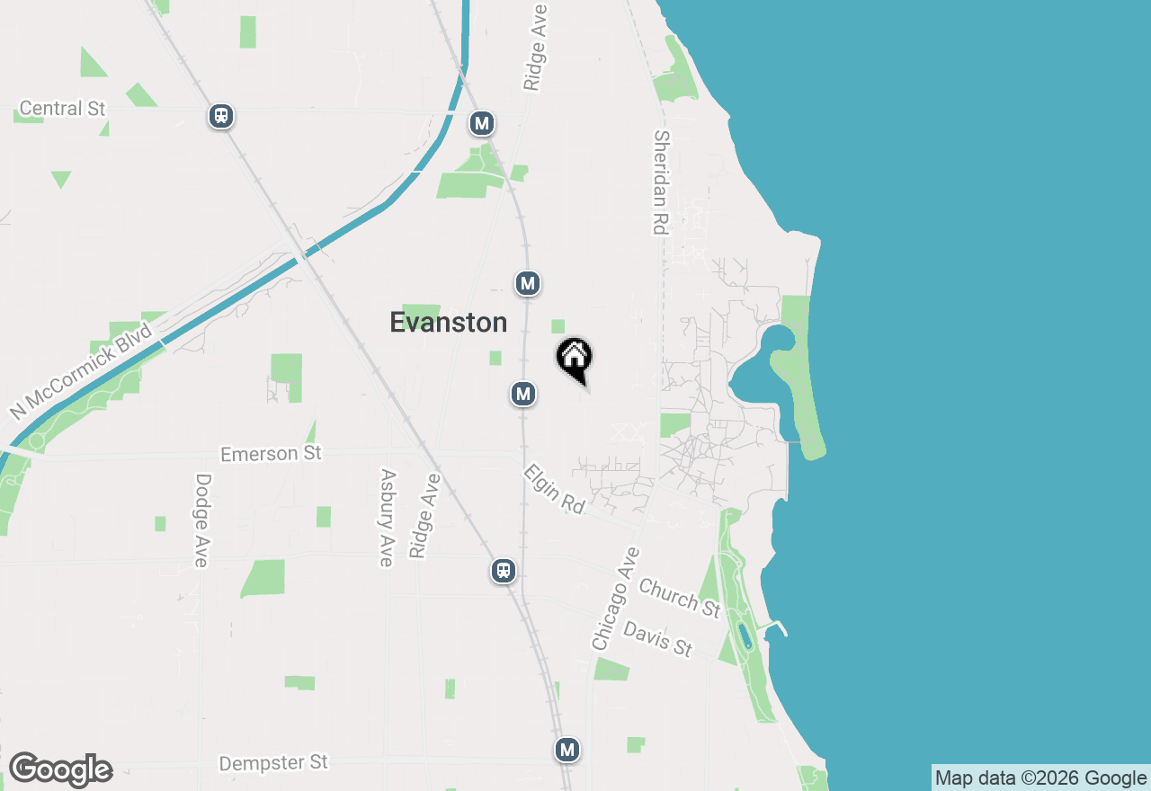 Map of 2001 Sherman Avenue #203, Evanston, IL 60201