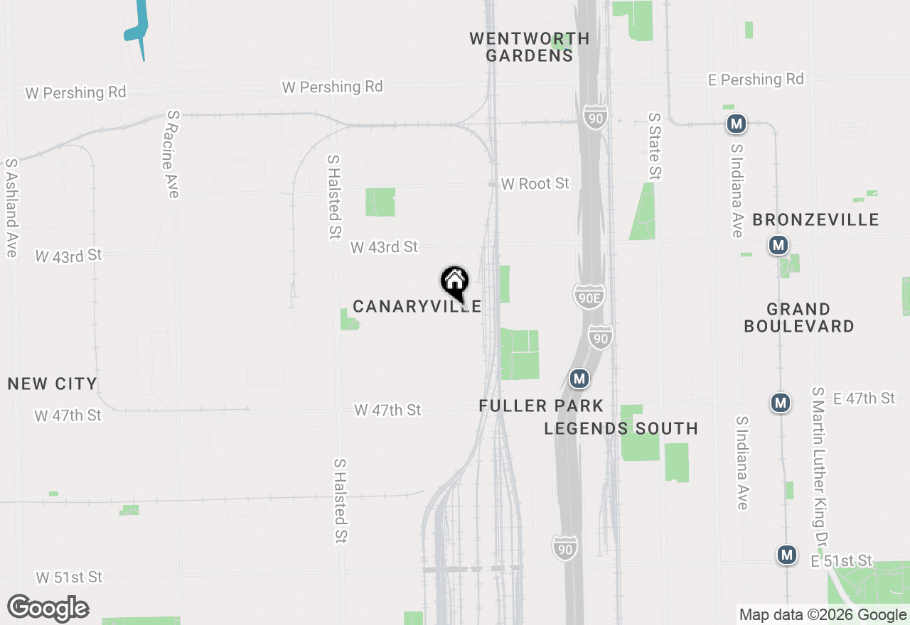 Map of 501 W 44th Place, Chicago, IL 60609