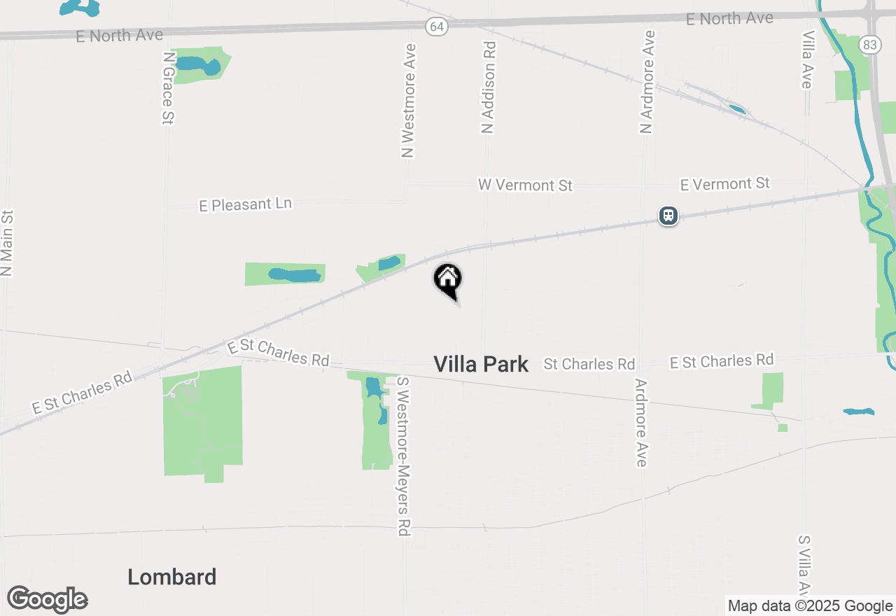 Map of 129 N 2nd Avenue, Villa Park, IL 60181