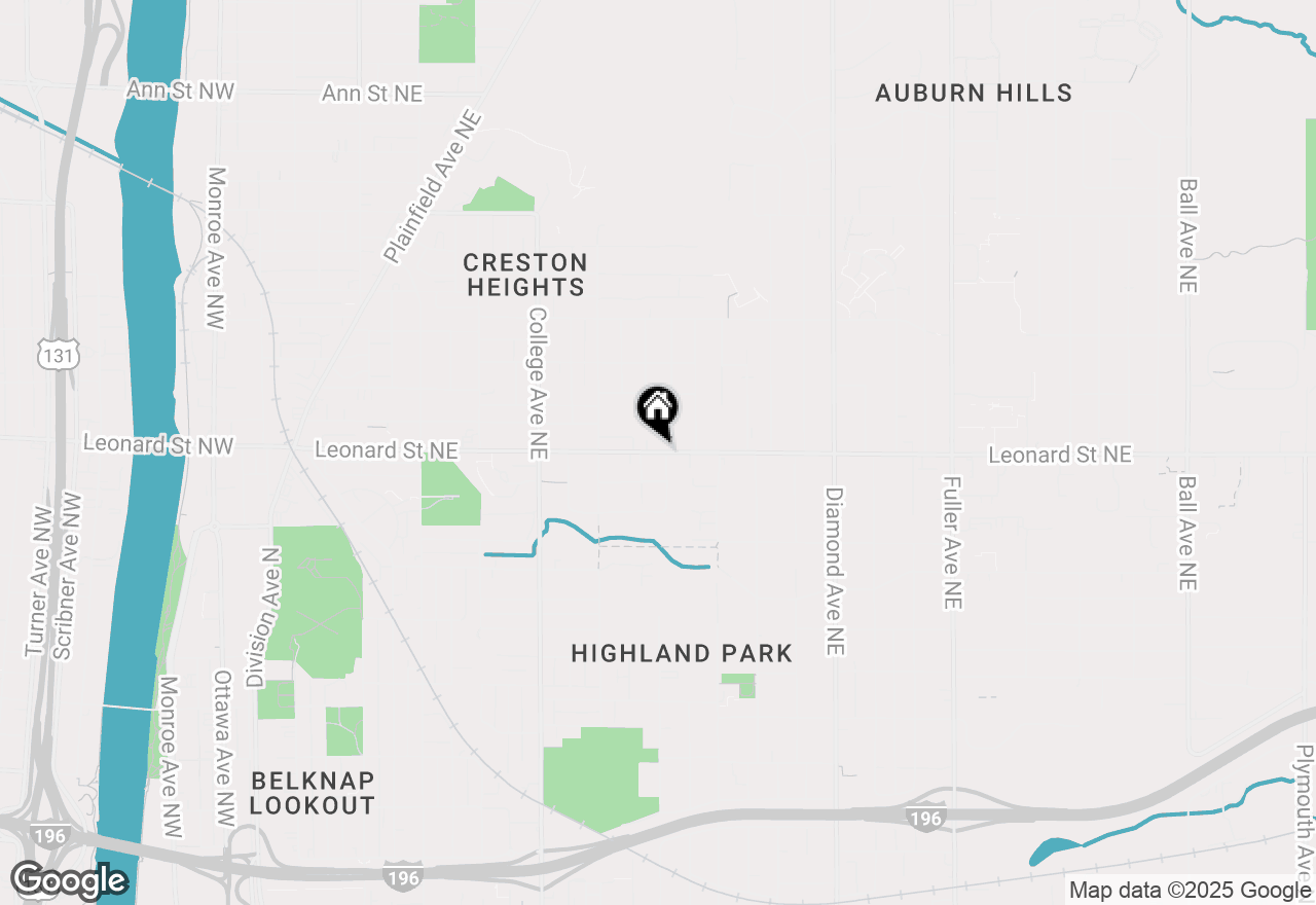 Map of 718 Leonard Street Ne, Grand Rapids, MI 49503