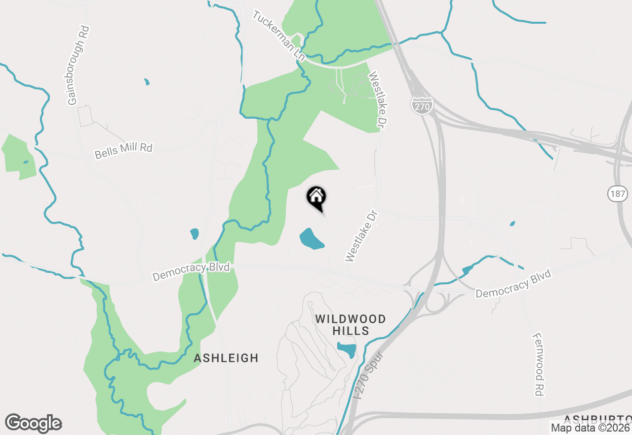 Map of 7501 Spring Lake Drive #7501, Bethesda, MD 20817