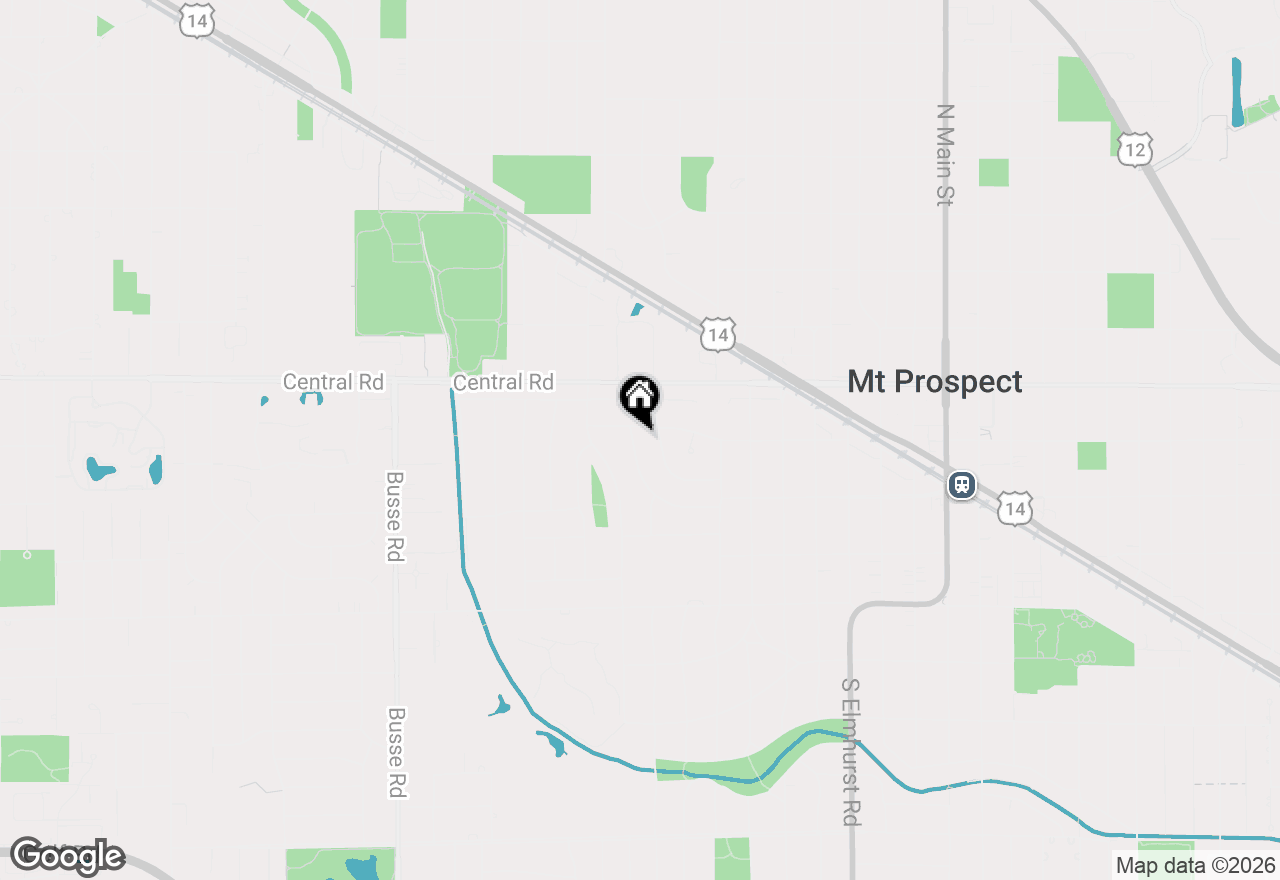Map of 818 W Dresser Drive, Mount Prospect, IL 60056