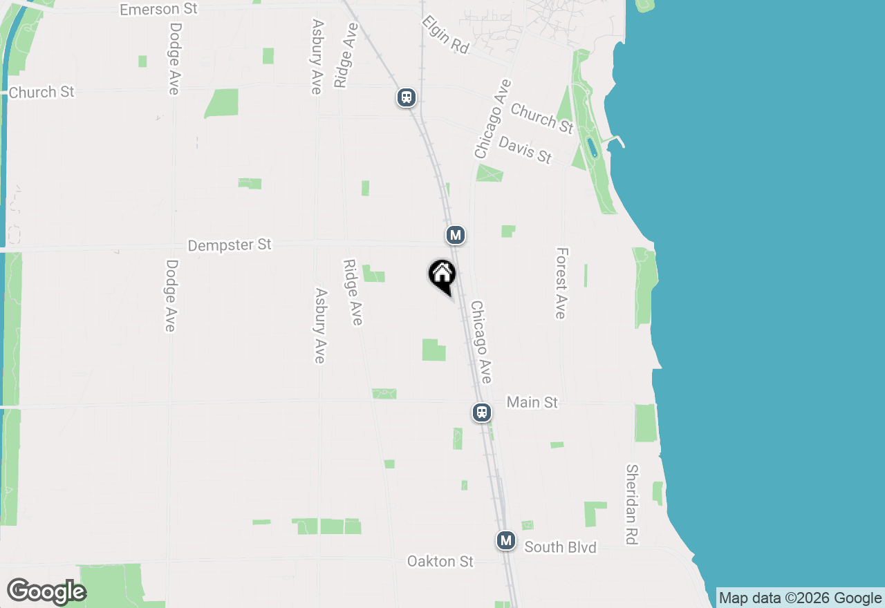 Map of 1122 Sherman Avenue #2, Evanston, IL 60202