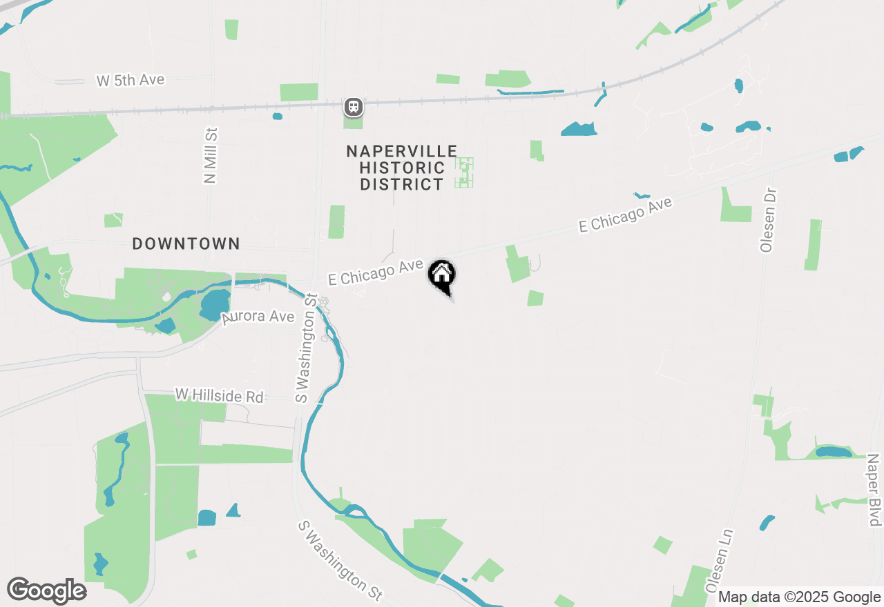 Map of 336 S Sleight Street, Naperville, IL 60540
