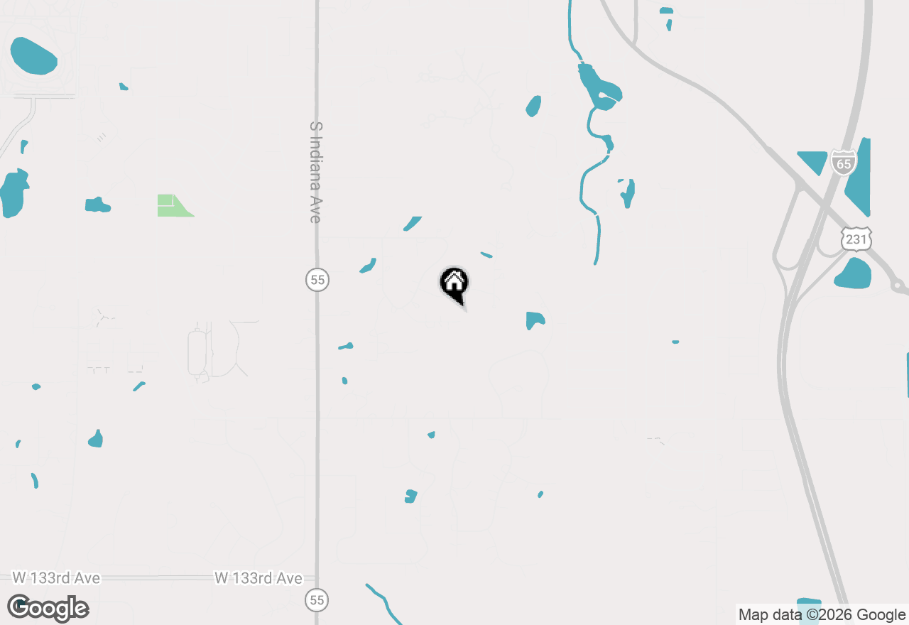 Map of 806 W 126th Court, Crown Point, IN 46307