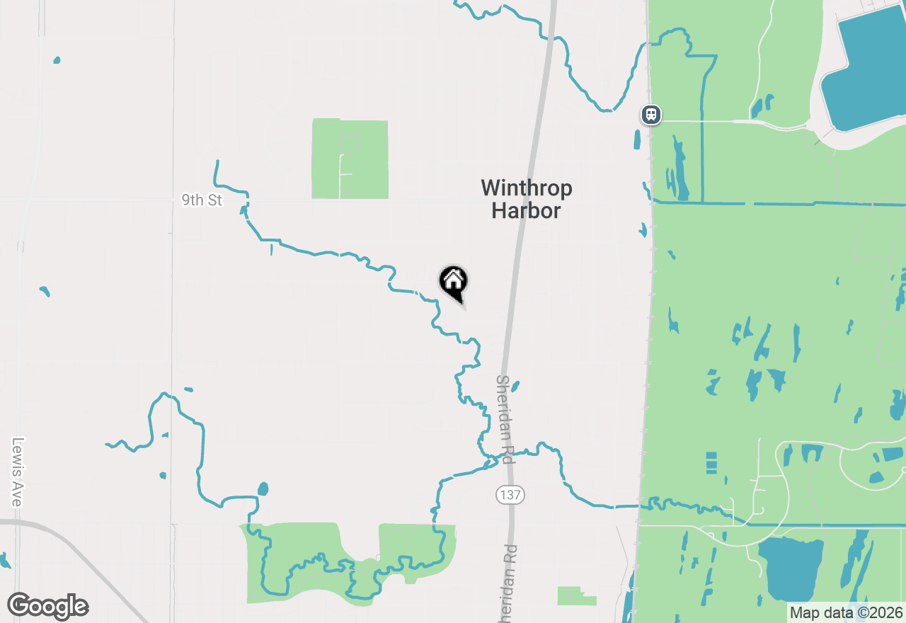 Map of 1136 Adams Avenue, Winthrop Harbor, IL 60096