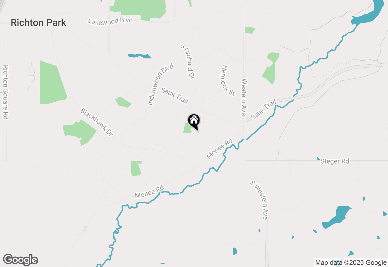 Map of 339 Onarga Street, Park Forest, IL 60466