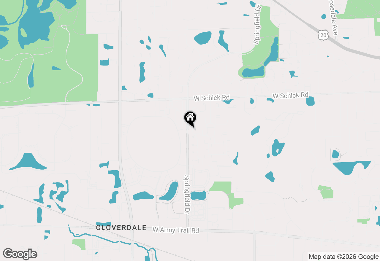 Map of 230 Benton Lane, Bloomingdale, IL 60108