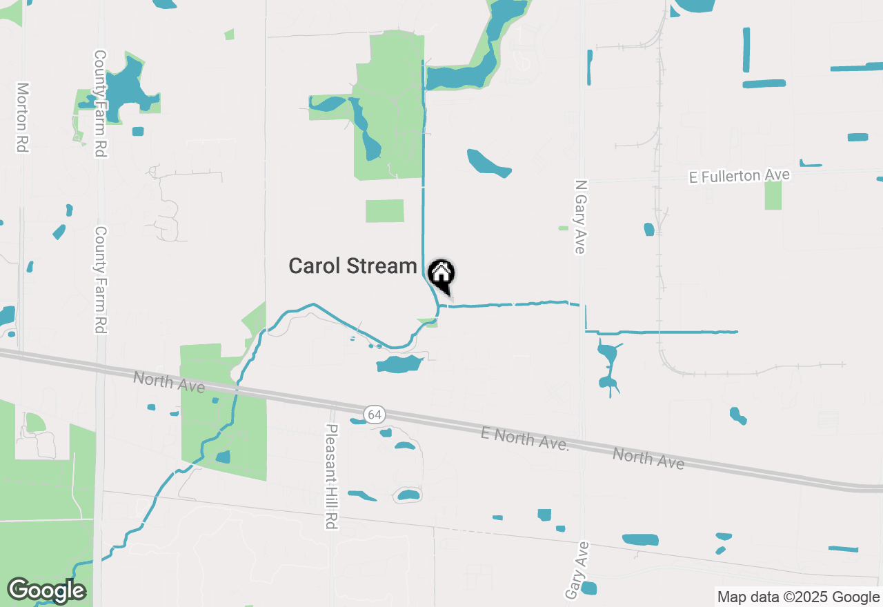 Map of 342 Seminole Lane, Carol Stream, IL 60188