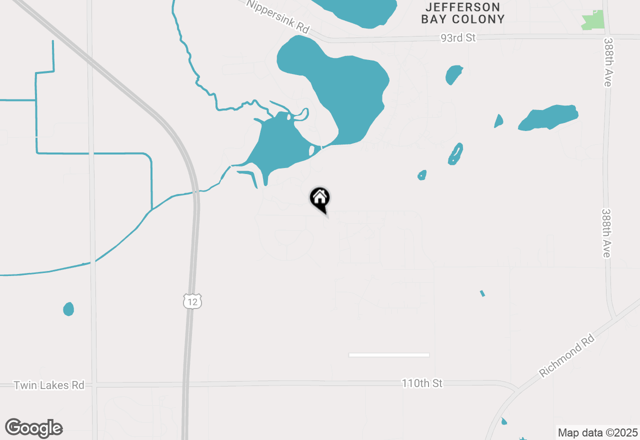Map of W105 Tombeau Blvd, Genoa City, WI 53128