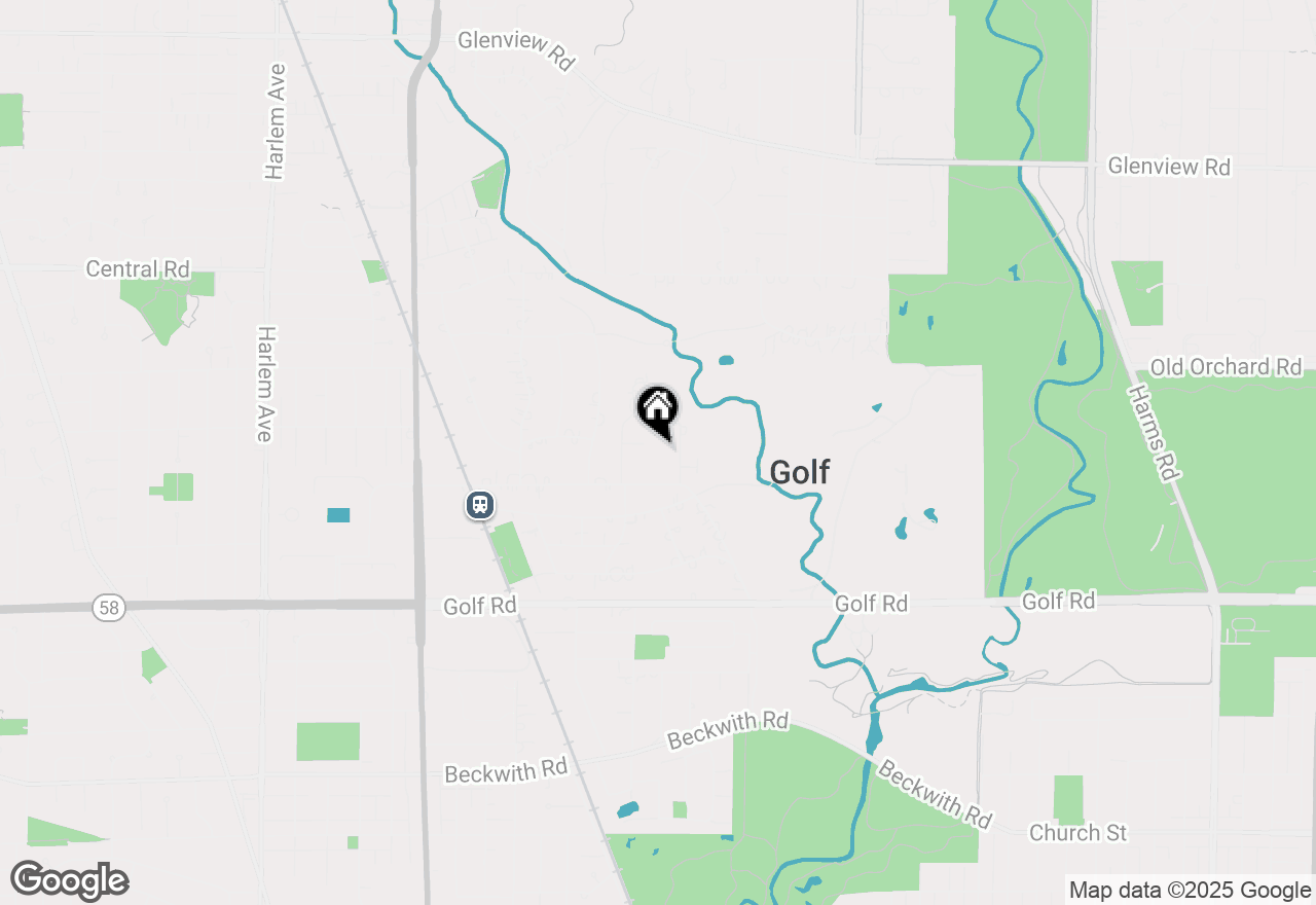 Map of 1215 Heather Lane, Glenview, IL 60025